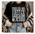 Coffee Sarcasm & Jesus DTF Transfer