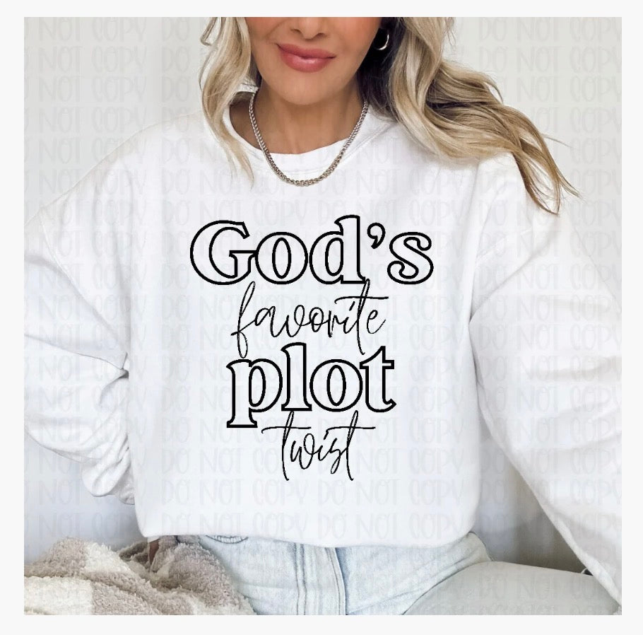 God’s Favorite Plot Twist DTF Transfer