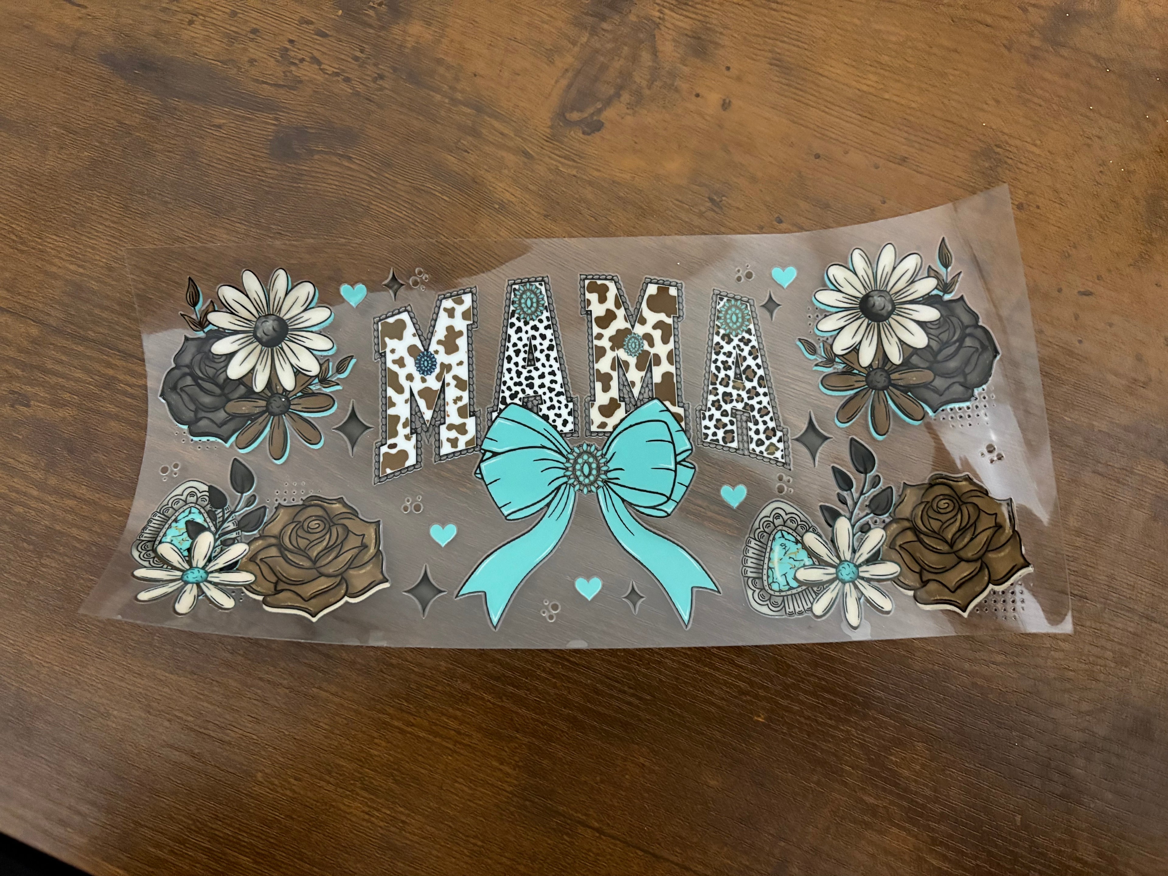 Turquoise Western MAMA 16oz Wrap