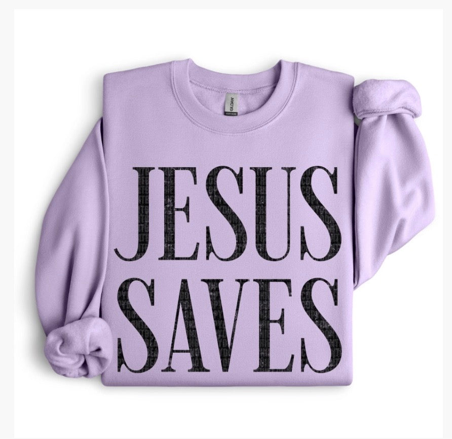 Jesus Saves DTF Transfer