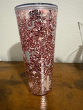 24oz Pre-made Acrylic Snow Globe Tumbler with Neutral Western Wrap