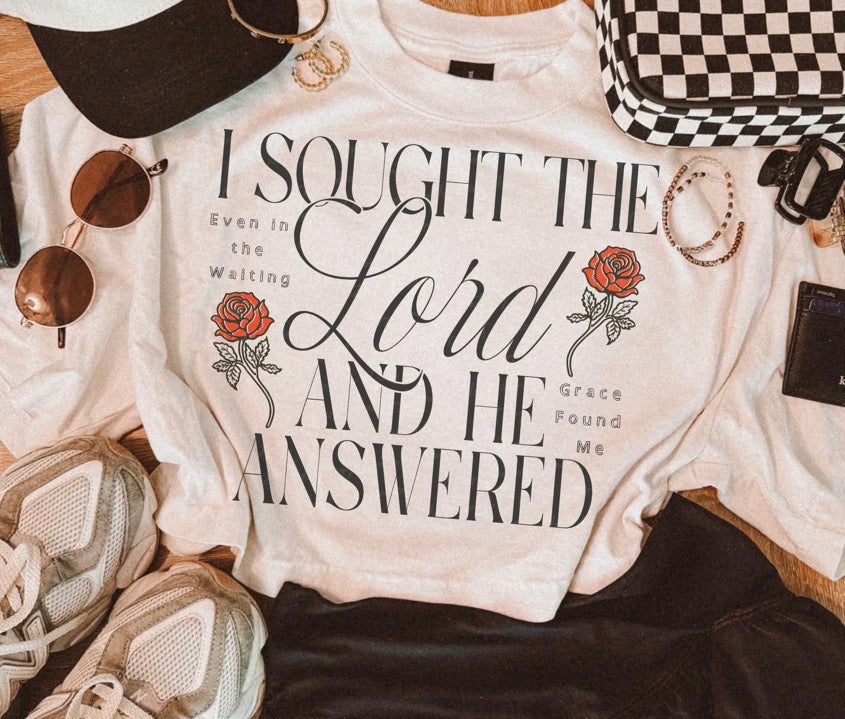 I Sought the Lord DTF Transfer