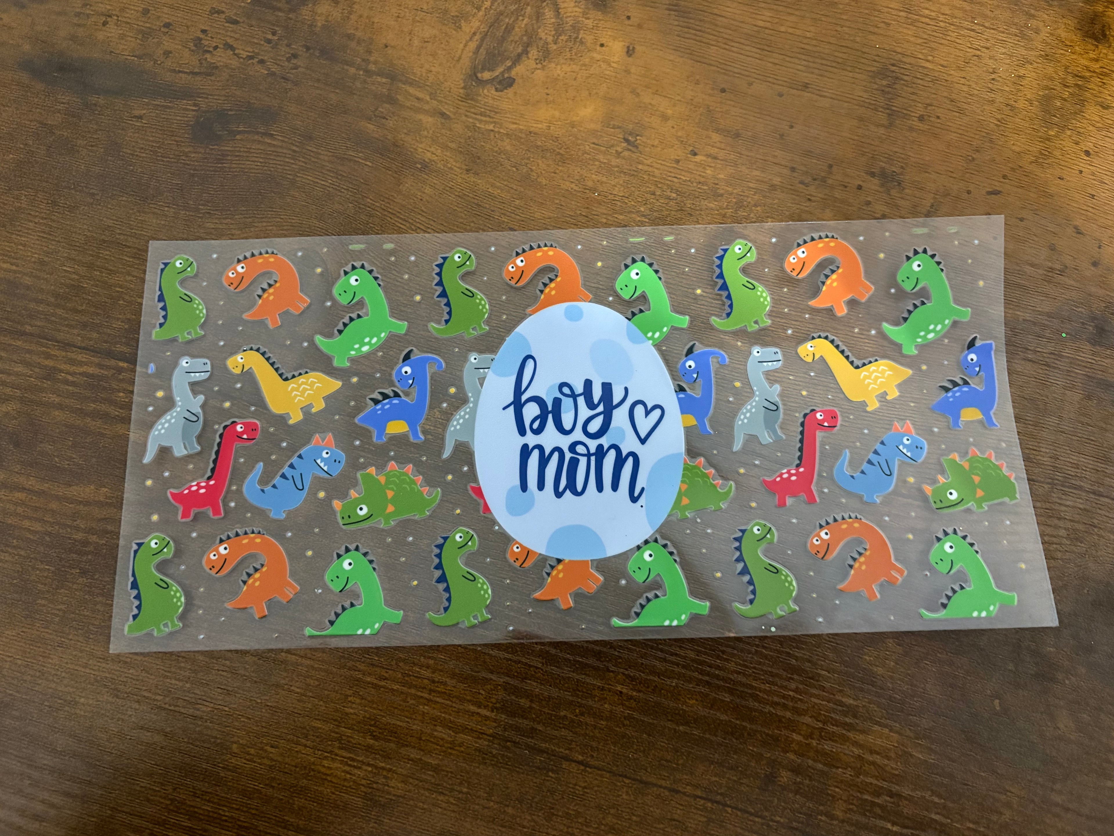 Dino Boy Mom 16oz Wrap