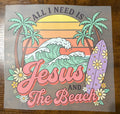 Jesus & the Beach DTF Transfer