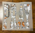 White Camo Pray DTF Transfer