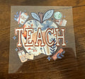 Pastel Teach Apple Decal