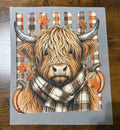 Fall Highland Cow DTF Transfer