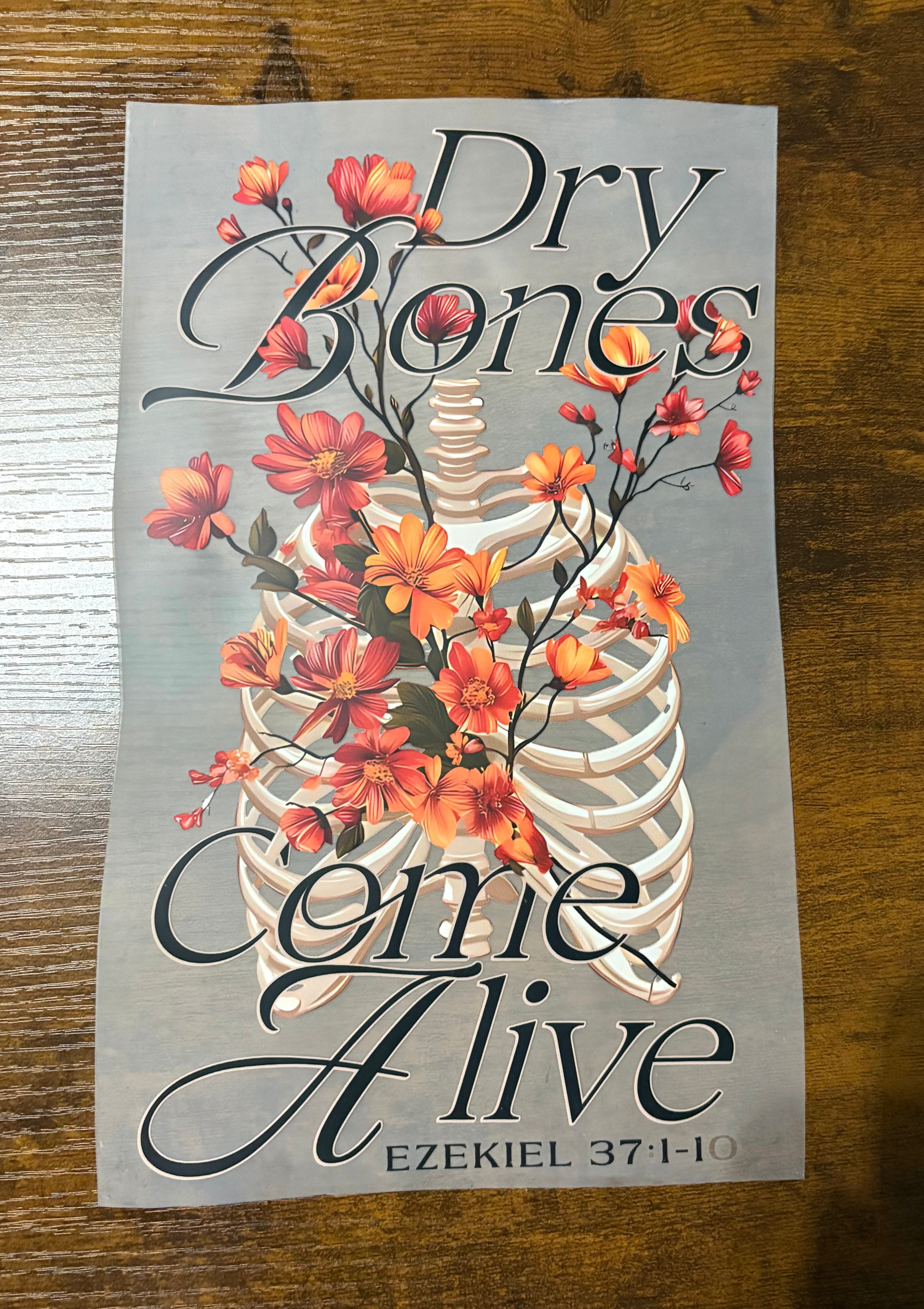 Dry Bones Come Alive DTF Transfer