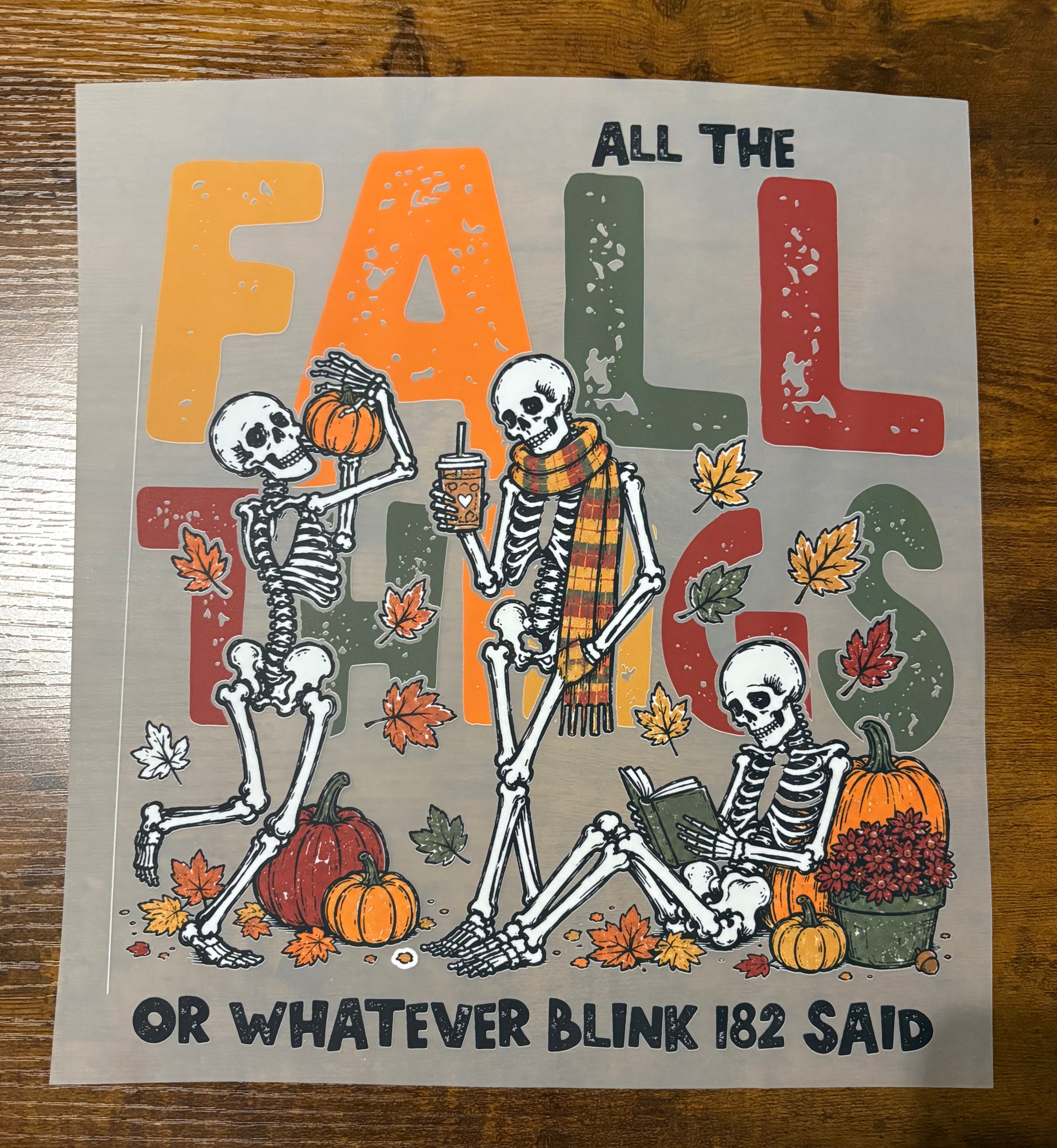 All the Fall Things DTF Transfer
