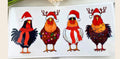 Christmas Chickens 16oz Wrap