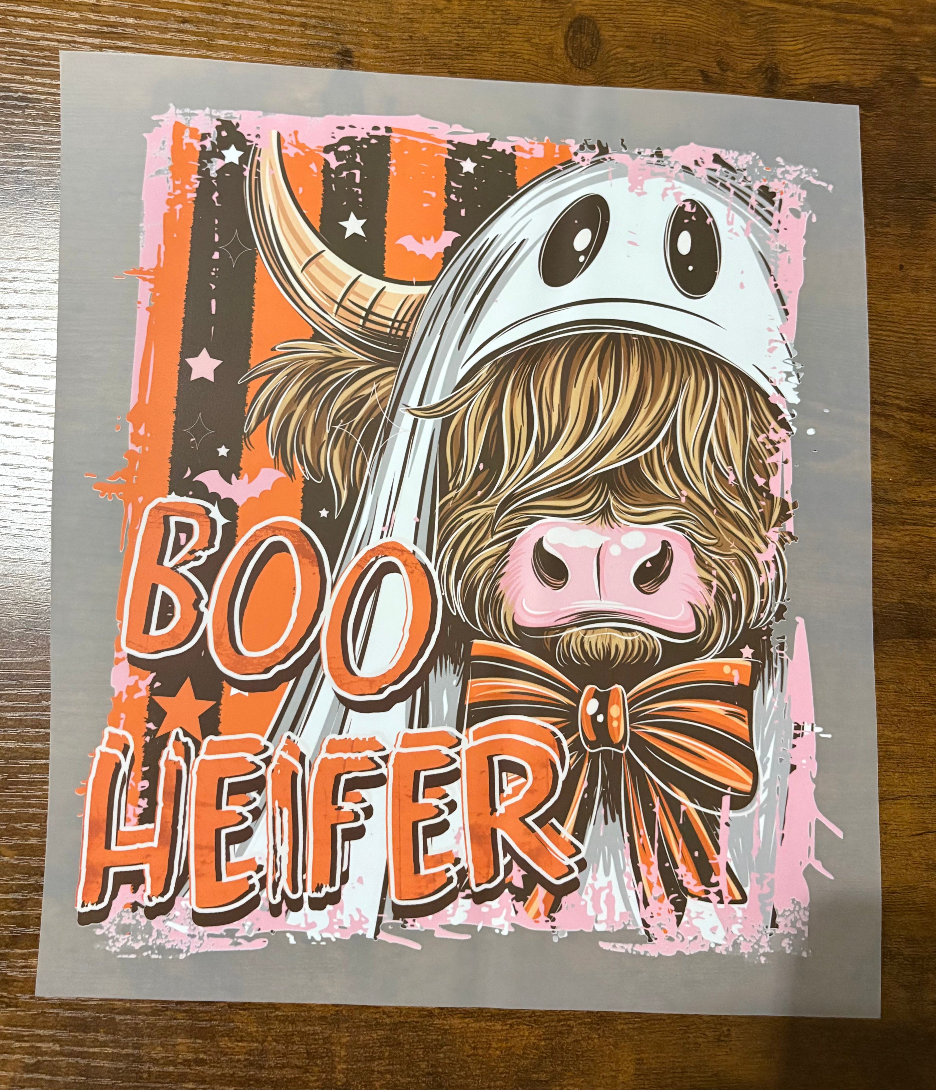 Boo Heifer DTF Transfer