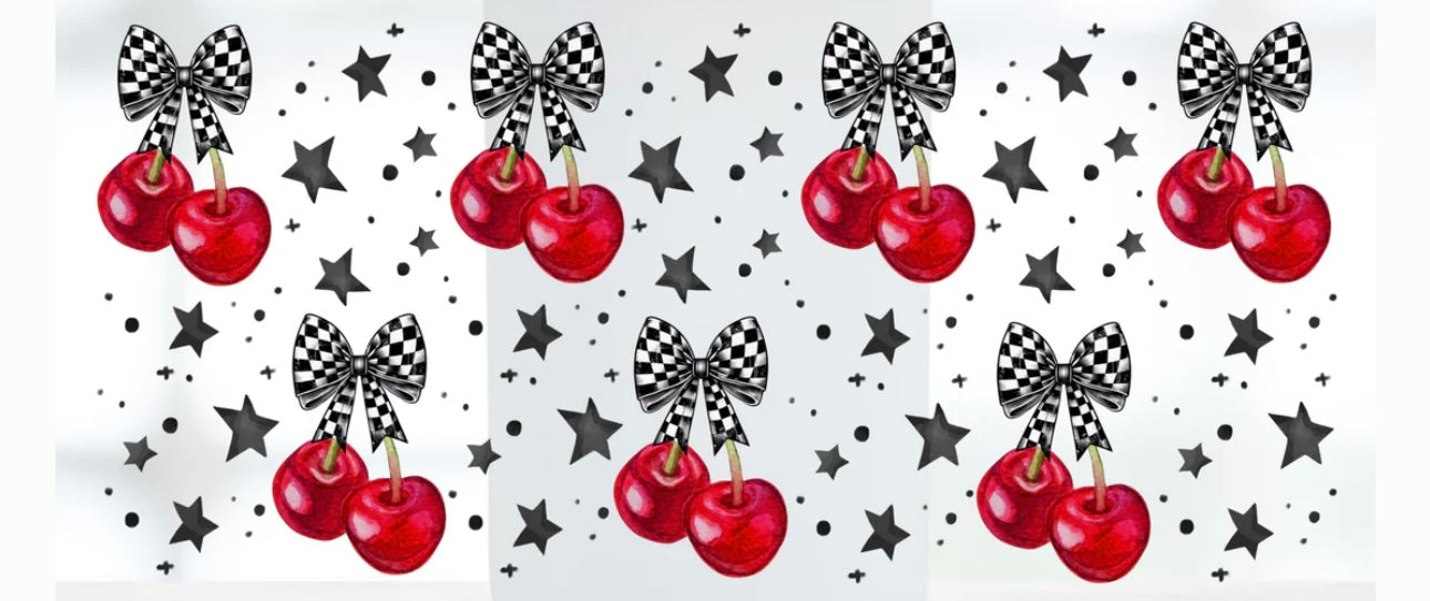 Checkered Cherries 16oz Wrap