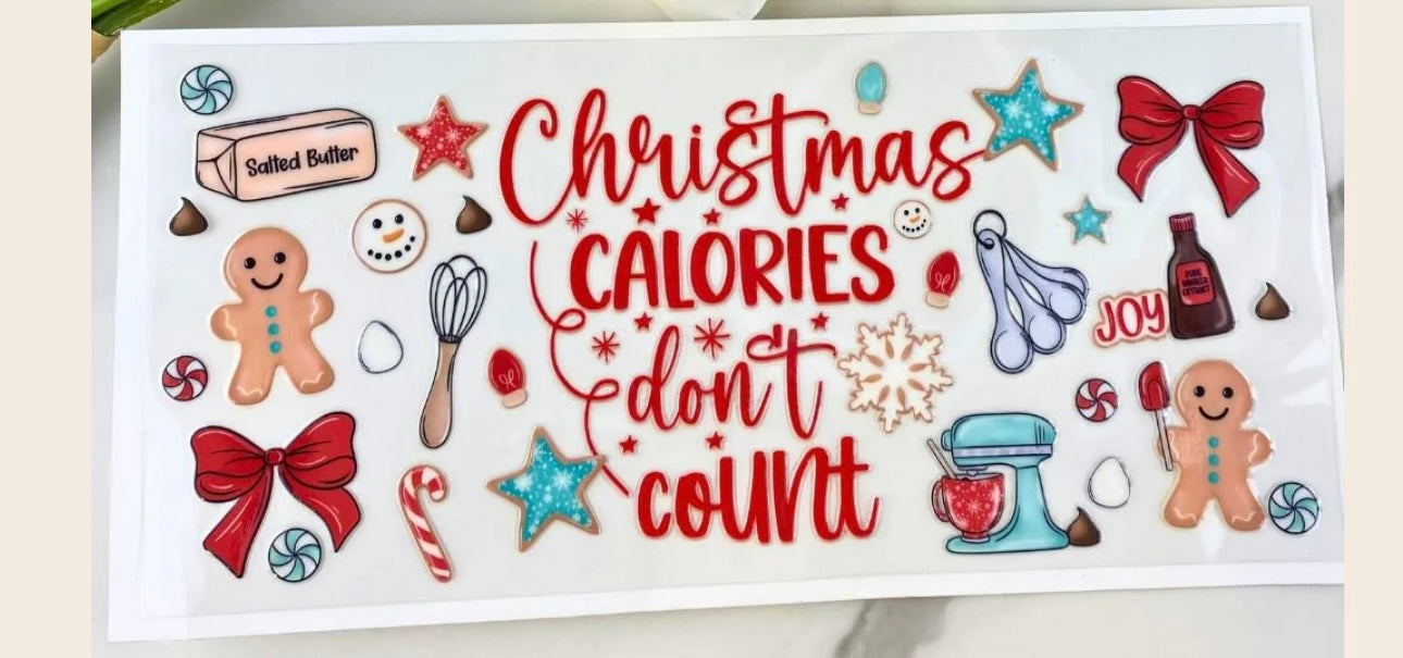 Christmas Calories 16oz Wrap