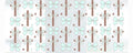 Teal Bow and Cross 16oz Wrap