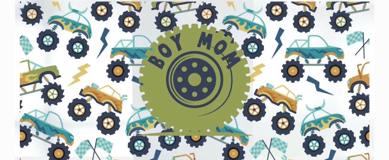 Boy Mom Monster Truck 16oz Wrap