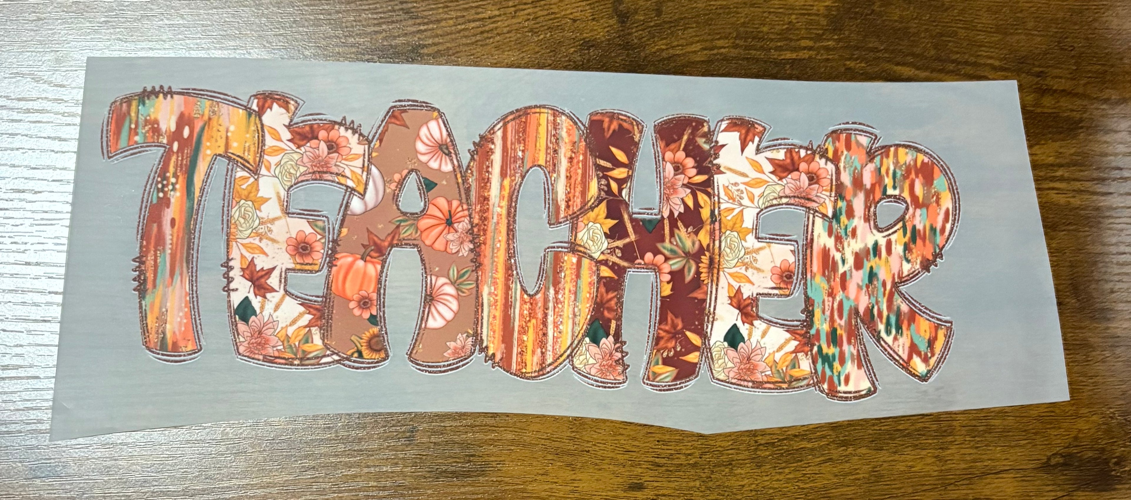 Fall Teacher DTF Transfer