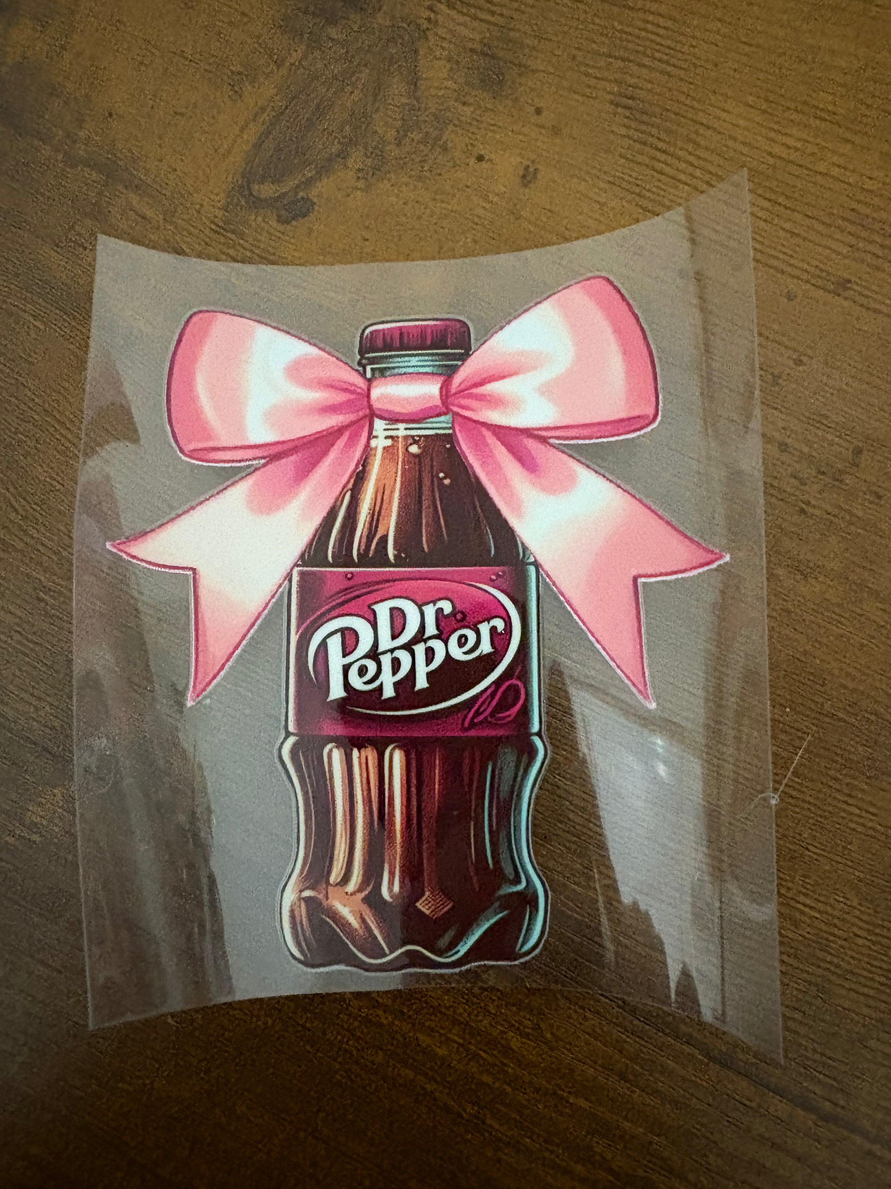 Dr Pepper with Bow Decal